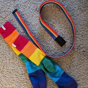 Pride ensemble socks/belt